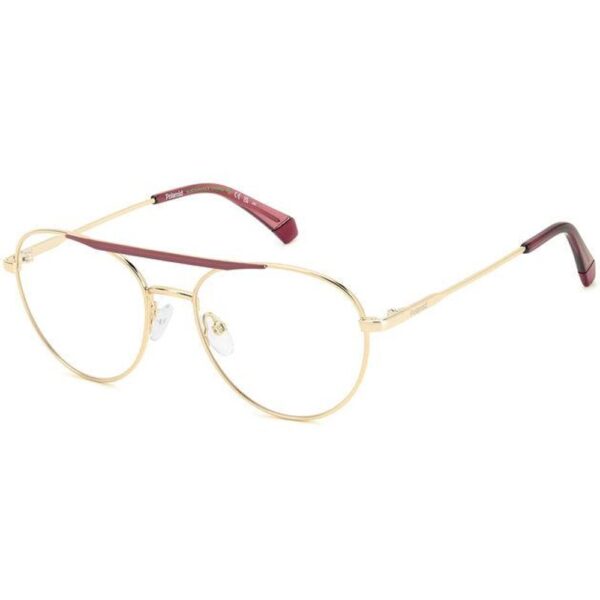 Occhiali vista  Polaroid Pld d513 cod. colore eyr Unisex Pilot Oro rosa