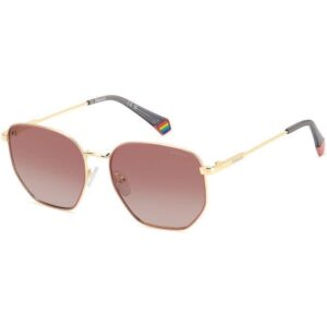 Occhiali da sole  Polaroid Pld 6214/s/x cod. colore eyr/gc Unisex Geometrica Oro