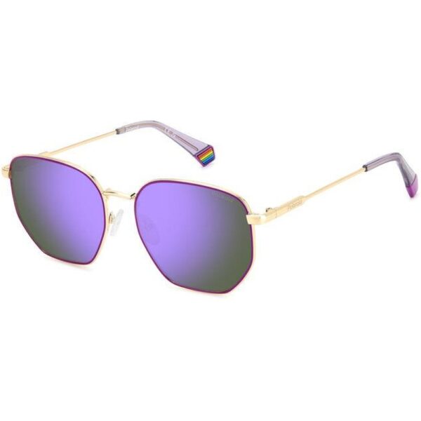 Occhiali da sole  Polaroid Pld 6214/s/x cod. colore s9e/mf Unisex Geometrica Oro