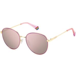 Occhiali da sole  Polaroid Pld 6215/s/x cod. colore eyr/jq Unisex Rotonda Oro