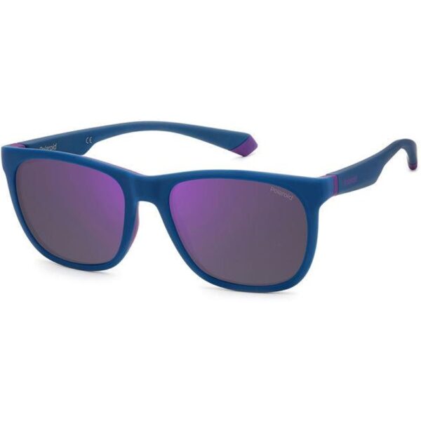 Occhiali da sole  Polaroid Pld 2140/s cod. colore 802/mf Unisex Squadrata Blu semi opaco