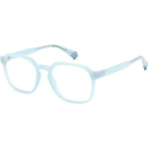 Occhiali vista  Polaroid Pld d482 cod. colore mvu Unisex Geometrica Azzurro