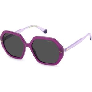 Occhiali da sole  Polaroid Pld 4124/s cod. colore ry8/m9 Donna Rotonda Viola