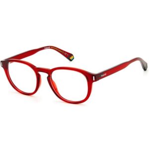 Occhiali vista  Polaroid Pld d452 cod. colore c9a Unisex Rotonda Rosso