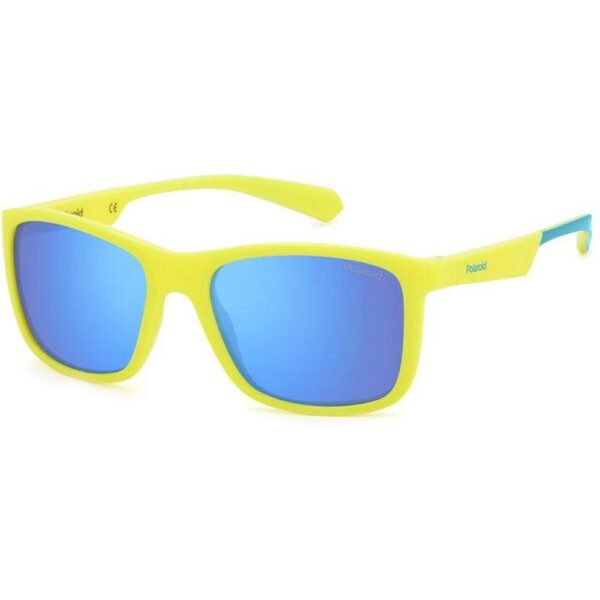 Occhiali da sole  Polaroid Pld 8053/s cod. colore 05b/5x Junior Squadrata Giallo opaco