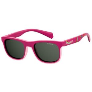 Occhiali da sole  Polaroid Pld 8035/s cod. colore mu1/m9 Bambino Squadrata Fucsia