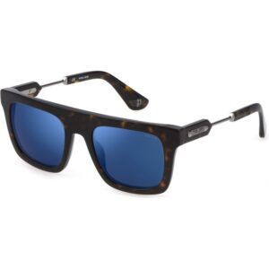 Occhiali da sole  Police Splf71 prince 2 cod. colore 722b Uomo Squadrata Havana