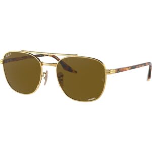 Occhiali da sole  Ray - ban Rb3688  cod. colore 001/an Unisex Squadrata Oro