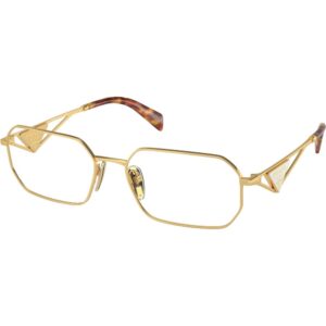 Occhiali vista  Prada Pr a53v  cod. colore 5ak1o1 Donna Geometrica Oro