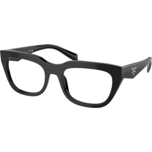 Occhiali vista  Prada Pr a06v  cod. colore 16k1o1 Donna Geometrica Nero