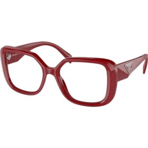 Occhiali vista  Prada Pr 10zv  cod. colore 15d1o1 Donna Squadrata Rosso