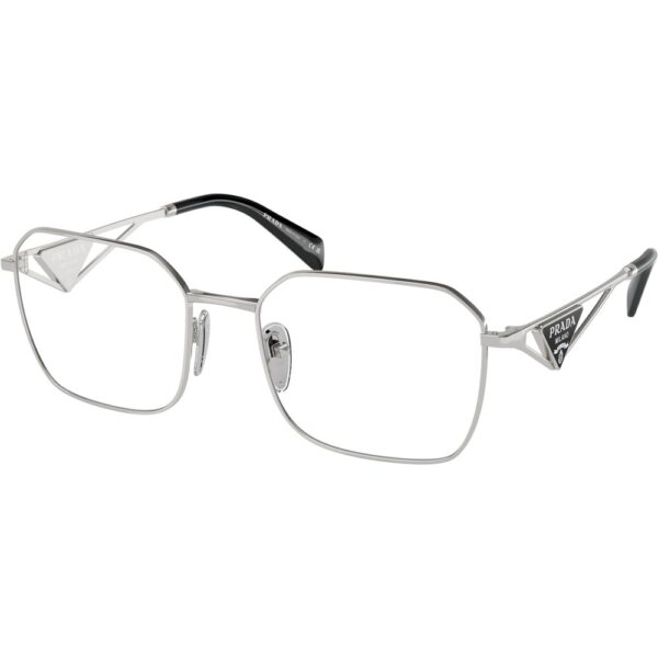 Occhiali vista  Prada Pr a51v  cod. colore 1bc1o1 Donna Geometrica Argento