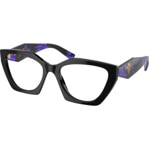 Occhiali vista  Prada Pr 09yv  cod. colore 19s1o1 Donna Geometrica Nero