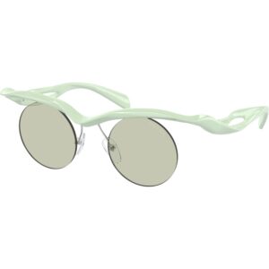 Occhiali da sole  Prada Pr a18s  cod. colore 17q4r0 Uomo Rotonda Verde