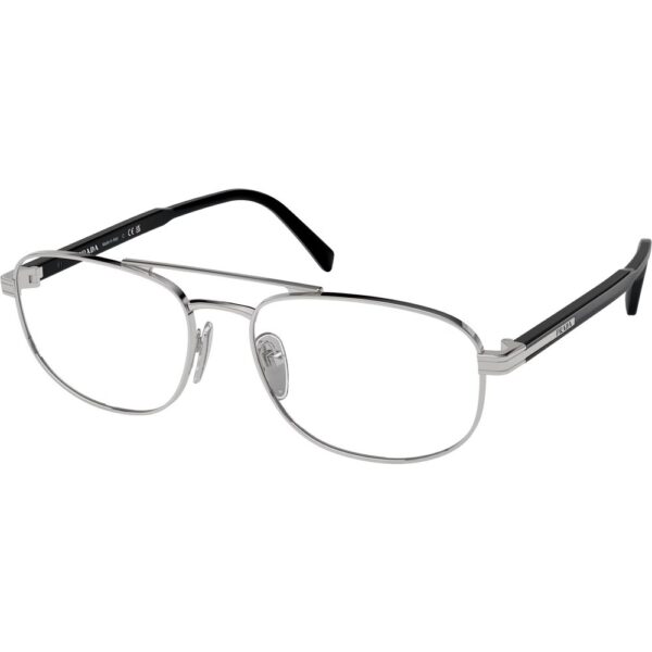 Occhiali vista  Prada Pr a56v  cod. colore 1bc1o1 Uomo Rotonda Argento