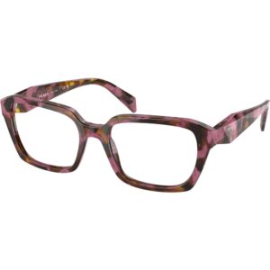 Occhiali vista  Prada Pr 14zv  cod. colore 18n1o1 Donna Geometrica Marrone