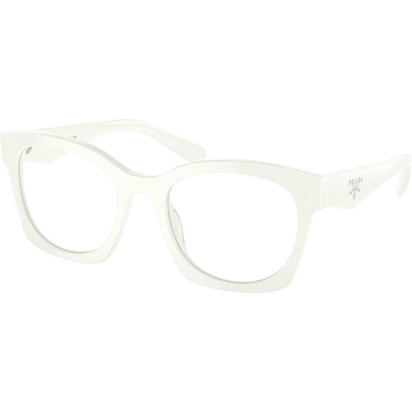 Occhiali vista  Prada Pr a05v  cod. colore 17k1o1 Donna Geometrica Bianco