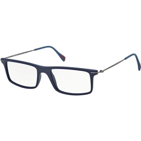 Occhiali vista  Prada linea rossa Ps 03ev red feather cod. colore tfy1o1 Uomo Squadrata Blu