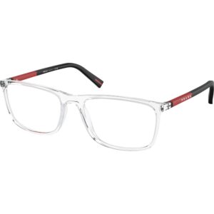 Occhiali vista  Prada linea rossa Ps 03qv  cod. colore 2az1o1 Uomo Squadrata Trasparente