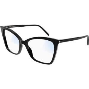 Occhiali anti luce blu  Saint laurent Sl 386 sun cod. colore 001 Donna Cat eye Nero