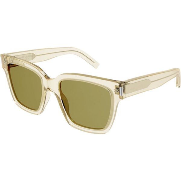 Occhiali da sole  Saint laurent Sl 507 cod. colore 005 Unisex Squadrata Giallo