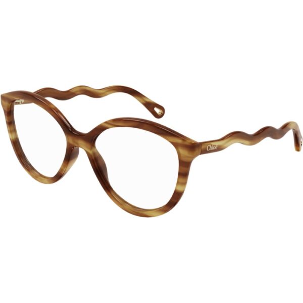 Occhiali vista  Chloé Ch0089o cod. colore 002 Donna Cat eye Havana