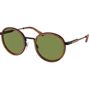 Occhiali da sole  Ralph lauren Rl7081 the clubman cod. colore 93044e Uomo Rotonda Marrone