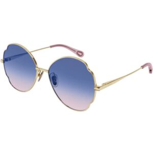 Occhiali da sole  Chloé Cc0008s cod. colore 003 Unisex Farfalla Oro