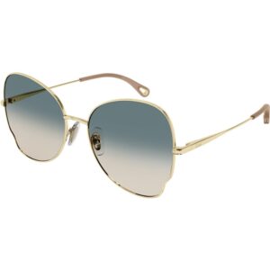 Occhiali da sole  Chloé Ch0094s cod. colore 003 Donna Farfalla Oro