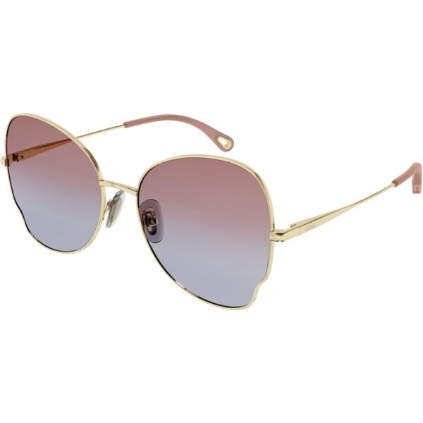 Occhiali da sole  Chloé Ch0094s cod. colore 002 Donna Farfalla Oro