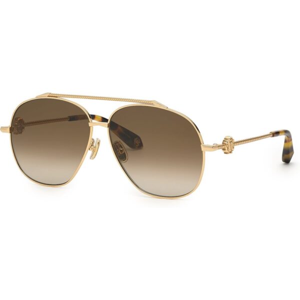 Occhiali da sole  Roberto cavalli Src008v cod. colore 300y Unisex Pilot Oro