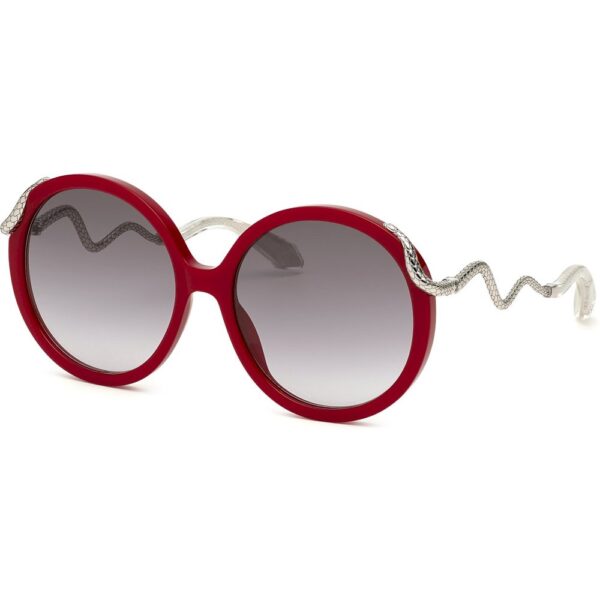 Occhiali da sole  Roberto cavalli Src004m cod. colore 09ez Donna Rotonda Rosso