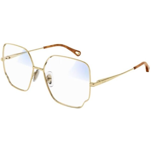 Occhiali da sole  Chloé Ch0096s cod. colore 001 Donna Farfalla Oro