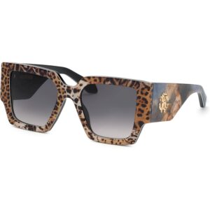 Occhiali da sole  Roberto cavalli Src067m cod. colore 0alf Donna Squadrata Leopardo