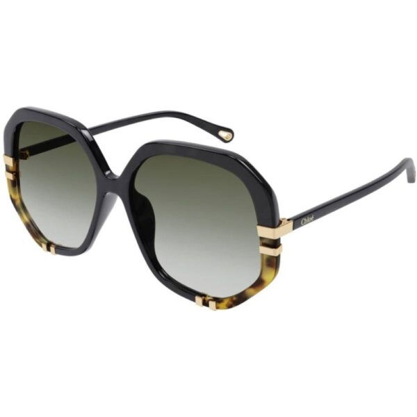 Occhiali da sole  Chloé Ch0105s cod. colore 002 Donna Geometrica Nero