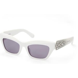 Occhiali da sole  Swarovski Sk0381 cod. colore 21a Donna Cat eye Bianco