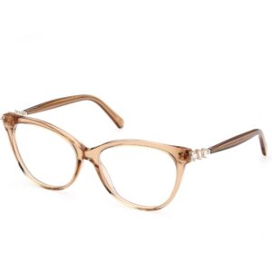 Occhiali vista  Swarovski Sk5441 cod. colore 047 Donna Cat eye Marrone chiaro