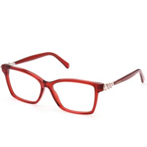 Occhiali vista  Swarovski Sk5442 cod. colore 066 Donna Squadrata Rosso