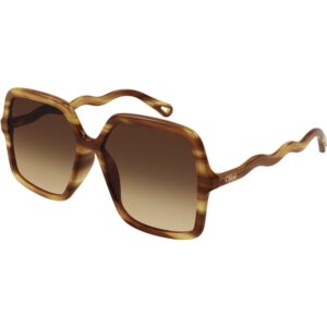 Occhiali da sole  Chloé Ch0086s cod. colore 002 Donna Oversize Havana