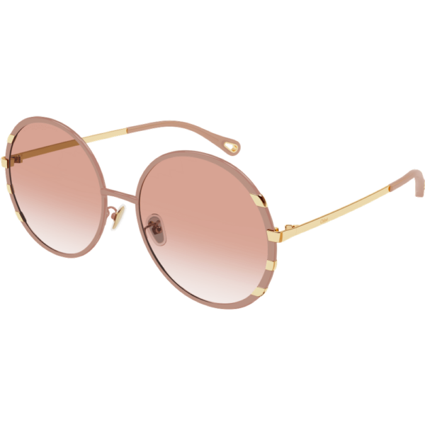 Occhiali da sole  Chloé Ch0144s cod. colore 003 Donna Rotonda Rosa