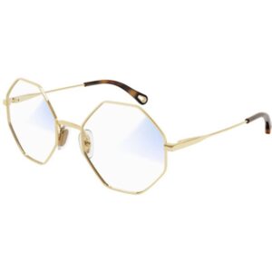 Occhiali da sole  Chloé Ch0022s cod. colore 001 Donna Geometrica Oro