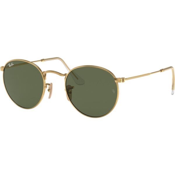 Occhiali da sole  Ray - ban Rb3447n round metal cod. colore 001 Uomo Rotonda Oro