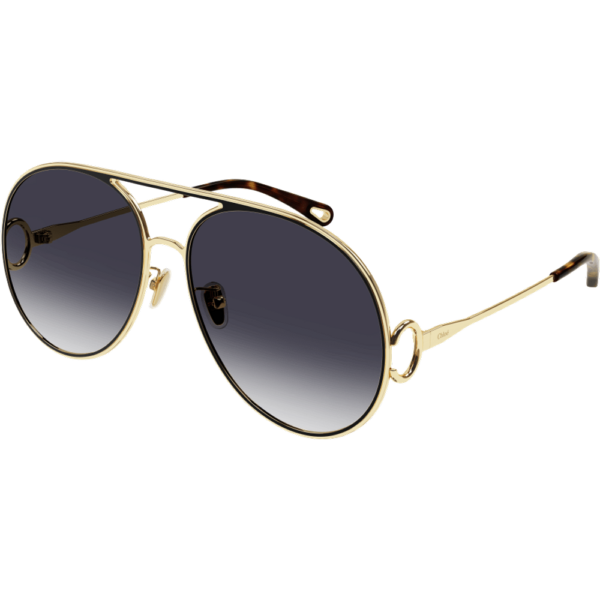 Occhiali da sole  Chloé Ch0145s cod. colore 001 Donna Pilot Oro