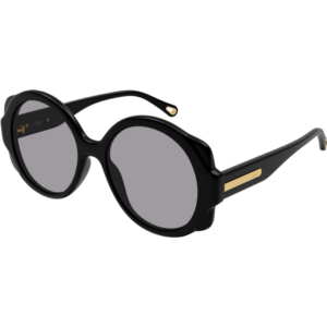 Occhiali da sole  Chloé Ch0120s cod. colore 001 Donna Rotonda Nero