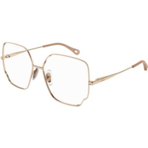 Occhiali vista  Chloé Ch0096o cod. colore 002 Donna Squadrata Oro rosa