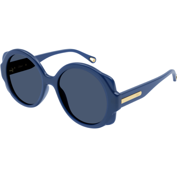 Occhiali da sole  Chloé Ch0120s cod. colore 002 Donna Rotonda Blu