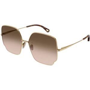 Occhiali da sole  Chloé Ch0092s cod. colore 001 Donna Oversize Oro