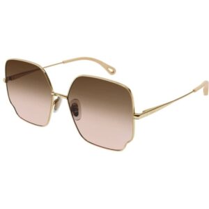 Occhiali da sole  Chloé Ch0092s cod. colore 005 Donna Oversize Oro