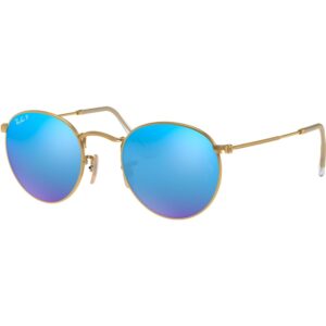 Occhiali da sole  Ray - ban Rb3447 round metal cod. colore 112/4l Uomo Rotonda Oro