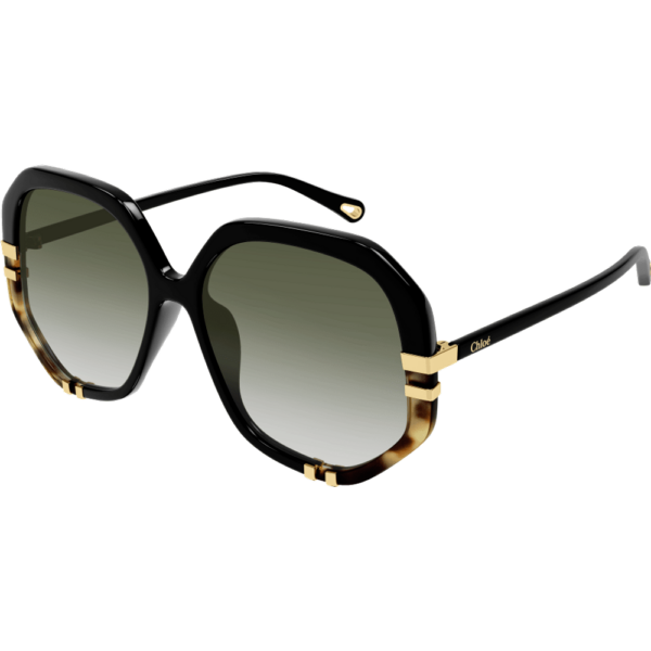 Occhiali da sole  Chloé Ch0105s cod. colore 006 Donna Geometrica Nero